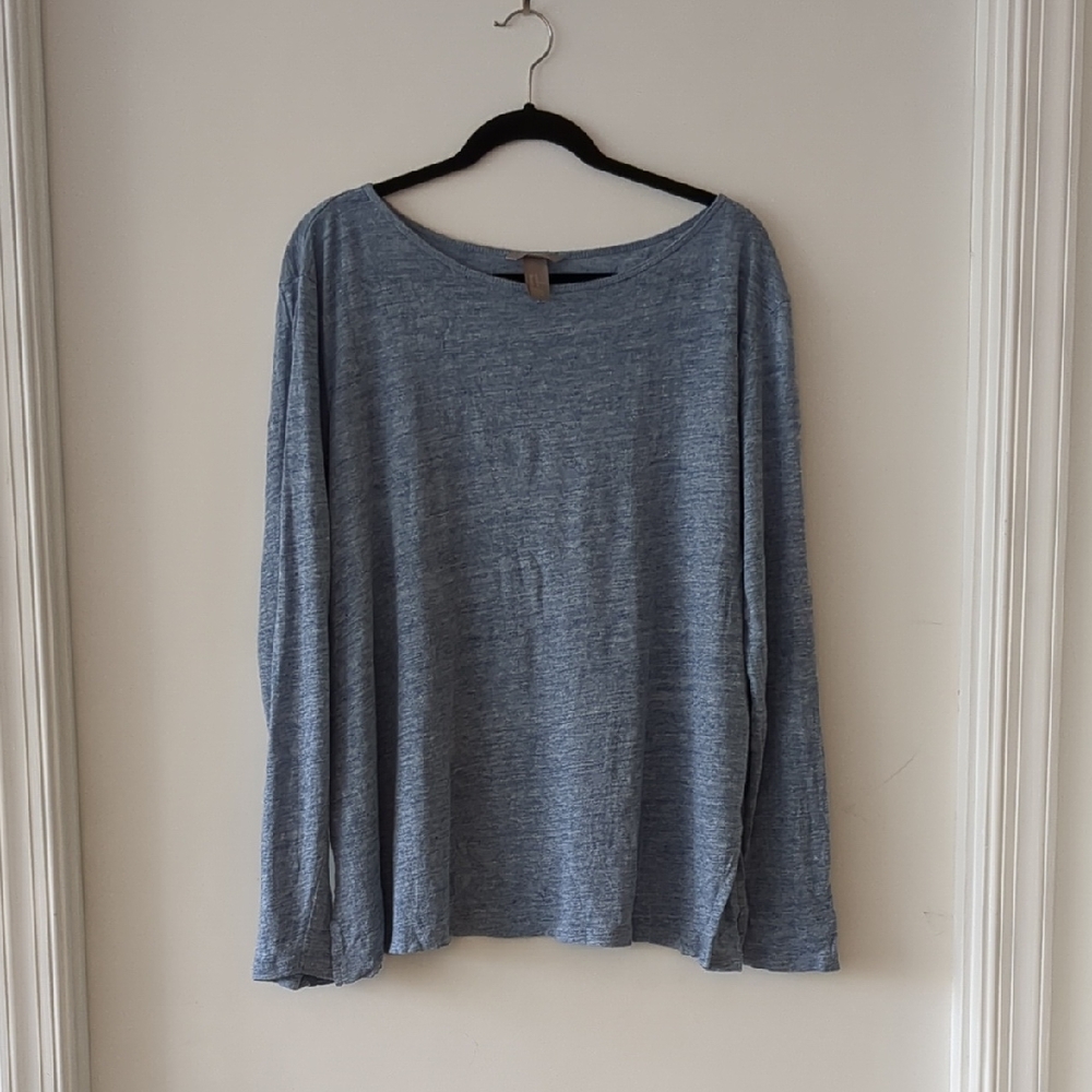 H&M Heather Blue Knit Top